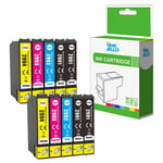 InkJello Compatible Ink Cartridge Replacement for Epson XP-235 XP-335 XP-432 XP-442 XP-342 XP-245 XP-435 XP-332 XP-247 XP-445 XP-345 T2996 (Black/Cyan/Magenta/Yellow, 10-Pack)