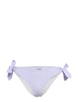 Ganni Seersucker Swimwear Bikinitrosa Lila [Color: VAPOR BLUE ][Sex: Women ][Sizes: 38 ]