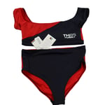 Tommy Hilfiger Girl's Crop TOP Swimwear Set, Desert Sky. 10-12 UK