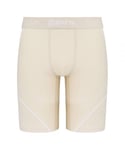 Skins DNAmic Mens Beige Neutral Compression Half Tights Shorts DB00010029002 - Size X-Small