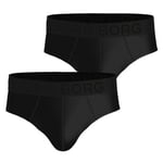 Björn Borg Kalsonger 2P Sports Mesh Brief Svart polyester Large Herr
