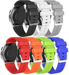 Abasic compatible with Huawei Watch GT/GT 2e / GT 2 (46mm) Watch Strap, Soft Silicone Waterproof Replacement Strap (22mm, 7PC01)