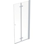 Contura Shower Showerama dusjdør, 80x200 cm, høyre, klart glass, aluminium profil