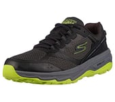 Skechers Men's Go Altitude-Trail Running Walking Hiking Shoe with Air Cooled Foam Sneaker, Black/Lime, 9.5 X-Wide