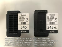 2x PG545XL Black Ink Cartridges For Canon PIXMA TR4550 Inkjet Printer
