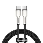 Baseus Cafule 100W USB-C til USB-C Kabel - Power Delivery - 1 Meter - Svart