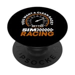 SIM Racer Pédales de jeu vidéo Simulateur de course SIM Racing PopSockets PopGrip Interchangeable