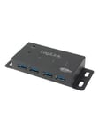 LogiLink USB 3.0 hub 4-Port metal housing USB Hub - 4 porte -