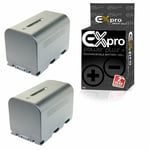 Ex-Pro 2x JVC SSL-JVC50 battery High 5500mAh Samsung UL Cell for JVC GY-HM600