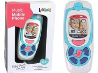 LeanToys Pedagogisk mobiltelefon för barn Melody blå