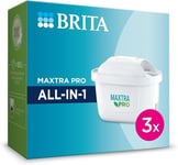 3x BRITA Water Filter MAXTRA PRO All-in-1 Jug Replacement Cartridge Refills 150L