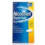 Nicotinell tyggegummi 4mg tropisk frukt - 24 stk