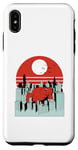 Coque pour iPhone XS Max Crapaud rouge Grenouille au coucher du soleil Crapaud au