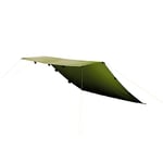 Tatonka Tarp 1 (425 x 445 cm) - Lightweight, tear-resistant, waterproof - with taped seams, eyelets, flap loops and reinforced corner points - protects against sun, wind and rain - olive green