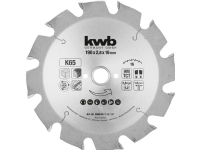 kwb 586544, Løvtre, Gipsplater, Mykt tre, MDF, Sponplate, Hardboard, 19 cm, 1,6 cm, Tungsten Carbide Tipped (TCT), 2,8 mm, 1 stykker