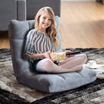 Golvstol Hopfällbar Lazy Sofa Lazy Tatami Golvkudde Svart/Grå/Kaffegrå