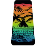 Yoga Mat - Skeleton Beach - Extra Thick Non Slip Exercise & Fitness Mat for All Types of Yoga,Pilates & Floor Workouts