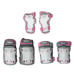 Skyddsset Roces Jr Ventilated 3 Pack 301352 White/Pink 003