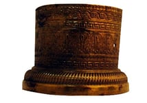 Sofoc 8772779 Chapiteau Pied de Meuble Laiton Doré Imitation Rouille 5,5 x 5,5 x 2,6 cm Petit Ancien