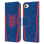 Head Case Designs Officially Licensed England National Football Team Away 2020/22 Crest Kit Leather Book Wallet Case Cover Compatible With Apple iPhone 7/8 / SE 2020 & 2022