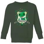 Harry Potter Kids Slytherin Crest Kids' Sweatshirt - Forest Green - 9-10 ans
