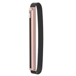 MoKo Pencil Case Holder Fit Apple Pencil 1st/2nd Generation, iPad Pencil Sling Sleeve PU Leather Case Zipper Pouch with Elastic Band Fit iPad Mini 6 2021 8.3"/iPad Mini 5 2019 7.9" - Rose Gold