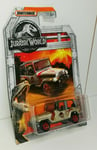 JEEP WRANGLER '93 Jurassic Park World OFFICIAL Matchbox 4X4 Dennis Nedry FMX24