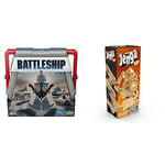 Hasbro Gaming Battleship Classic Board Game, Strategy Game For Kids Ages 7 and Up, Multicolor & Hasbro Jenga Classic, children's game that promotes the speed of reaction, from 6 years