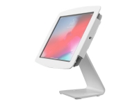 Compulocks iPad 10.2 Space Enclosure Rotating Counter Stand - Monteringssett (hus, VESA-monteringssokkel) - for nettbrett - låsbar - høyverdig aluminium - hvit - skjermstørrelse: 10.2 - skranketopp - for Apple 10.2-inch iPad (7. generasjon, 8. generasjon, 9. generasjon)