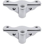 2 st 316 rostfritt stål roddlock åra stöd fäste för 1/2\" skaft"