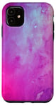 Coque pour iPhone 11 Rose violet corail dégradé