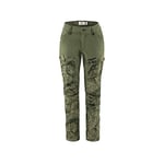 FJALLRAVEN F89852S -626-625 Keb Trousers Curved W Short Green Camo-Laurel Green 36