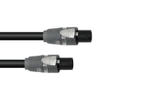 SOMMER CABLE Speaker cable Speakon 2x4 15m bk, Sommer Kabel Högtalarkabel Speakon 2x4 15m svart