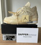 Air Jordan 4, Size 7 UK, Off White Sail Trainers CV9388 100