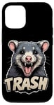 Coque pour iPhone 12/12 Pro Opossum ou opossum créature nocturne drôle, poubelle hurlante