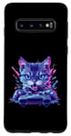 Coque pour Galaxy S10 manette de jeu gamer chat idée de jeu inspiration créative