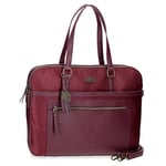joumma bags,s.l. Le Poulain Lana Porta traire 15.6", Rouge, 40x30x5 cm, Polyester et PU, rouge, Mallette pour ordinateur portable