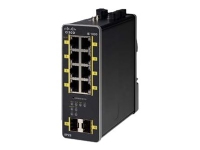 Cisco Industrial Ethernet 1000 Series - Switch - Styrt - 8 x 10/100/1000 (PoE+) + 2 x 1000Base-X SFP (opplink) - DIN-skinnemonterbar - PoE+ - DC-strøm