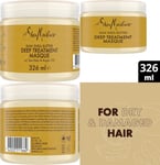 Shea Moisture Raw Butter Deep Hair Treatment Mask 326 ml (Pack of 1) 