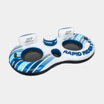 Bestway Badring Hydro Force Rapid Rider II, 2.51 x 1.32 meter, vit/blå + lagningslapp