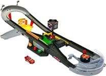 Disney and Pixar Cars Track Set, Piston Cup Action Speedway Playset with 155 Sc