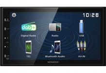 Kenwood DMX129DAB, bilstereo med 6.8" display, DAB+, Bluetooth och USB