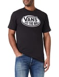 Vans Men's Classic Otw-b T Shirt, Black-white, XS UK
