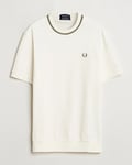 Fred Perry Pique Crew Neck T-Shirt Light Ecru