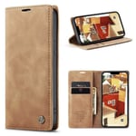 CASEME Plånboksfodral iPhone 15 - Brun Brun