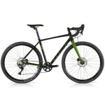 Merlin Malt G2X GRX Gravel Bike - 2024 Gloss Black / Green 59cm Black/Green