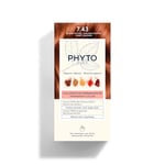 Phyto - Kit Coloration Permanente - 7.43 Blond Cuivré Doré - Pigments Végétaux - Sans Ammoniaque - Experts Coloristes - Tenue Longue Durée - Couvre 100% des Cheveux Blancs