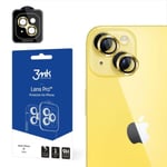 3MK iPhone 14 Plus Kameralinsskydd i Härdat Glas - Gul - TheMobileStore iPhone 14 Plus tillbehör