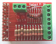 Custard Pi 5A Ready-Built Breakout Board with Protection for 8 Digital I/O for the Raspberry Pi (A, B, B+, RPi 2, 3 and Zero)