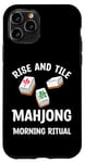 Coque pour iPhone 11 Pro Rituel du Mahjong drôle de Mahjong, Rise and Tile Mahjong